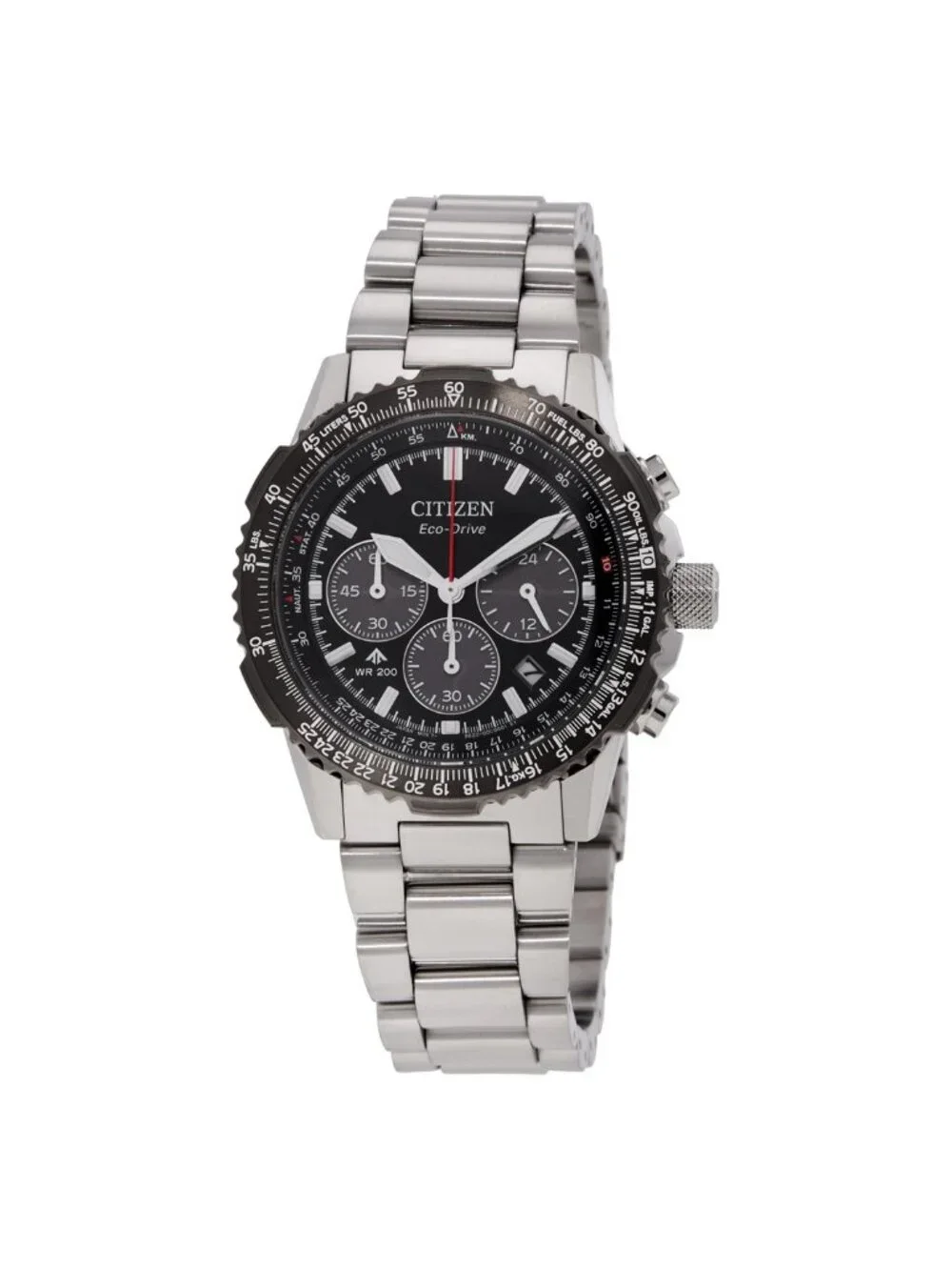 NWT Citizen Promaster Sky Navihawk Chronograph Quartz Black Dial Men's Watch